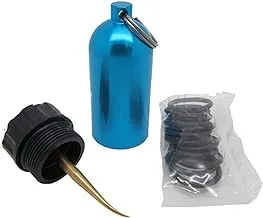 Scuba Choice Scuba Diving Mini Tank Key Ring مع أداة اختيار النحاس وأداة الحلقات الدائرية، أزرق