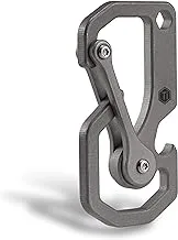 KeyUnity Titanium Carabiner Keychain Tool, 3 Functions in 1 Multitool for Everyday Carry
