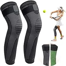 Bolivia's 1 Pair Full Leg Sleeve, Full Leg Sleeves Long Compression Leg, Leg Compression Sleeve, Knee Braces for Knee Pain, Knee Support Protector for Running fitness Workout Joint Pain Relief (XL)