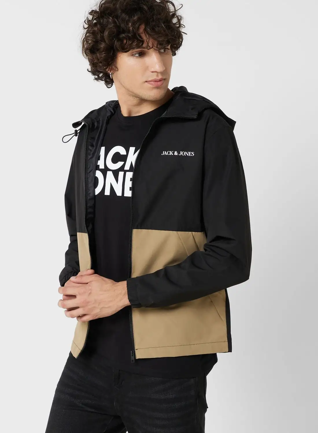 JACK & JONES Logo Zip Through Jacket