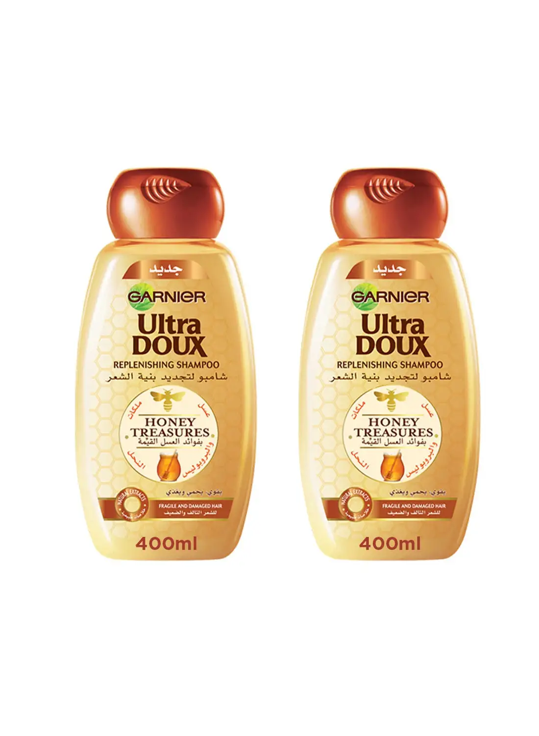 Garnier 2 Pieces Ultra Doux Honey Shampoo 400Ml
