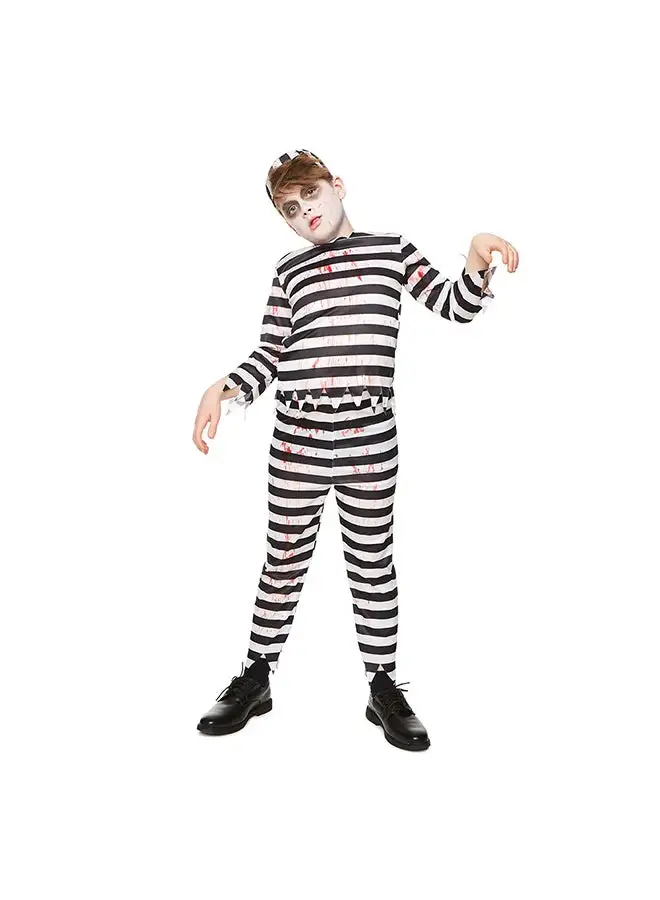 RUBIE'S Zombie Prisoner Kids Costume Halloween Dress Up-84567-S-3-4Y-Black and White