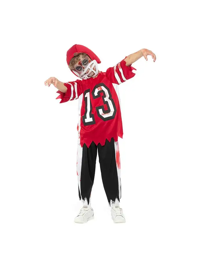 RUBIE'S Zombie Football Soccer Player Kids Halloween Costume-84597-M-5-6Y-Red