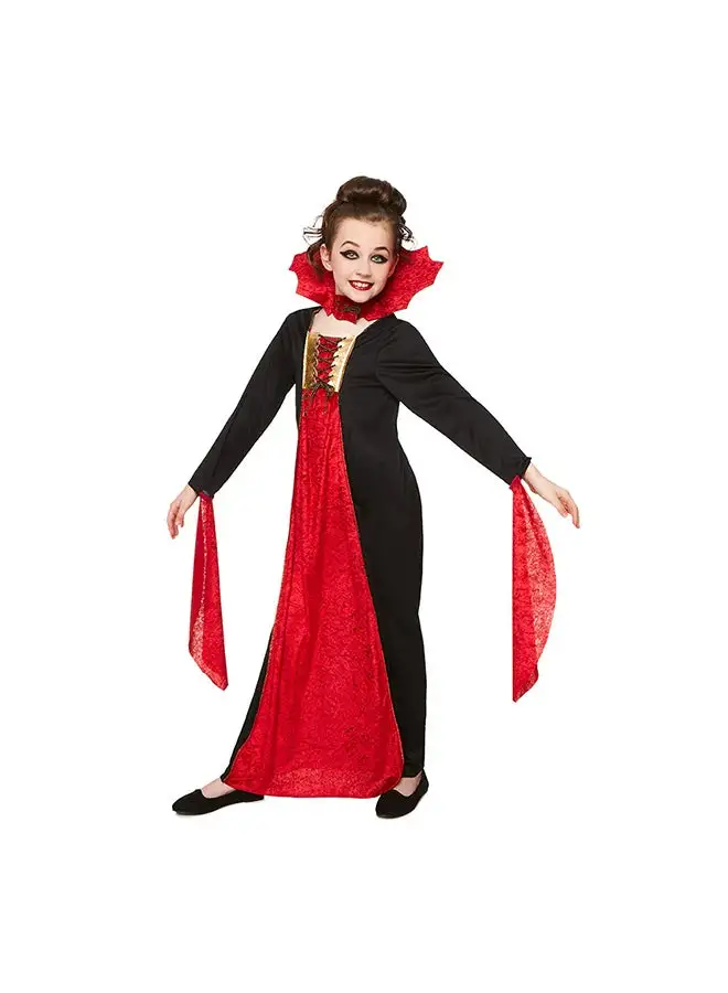 RUBIE'S Vampiress Kids Costume Halloween Dress-Up Set-84566-S-3-4Y-Red