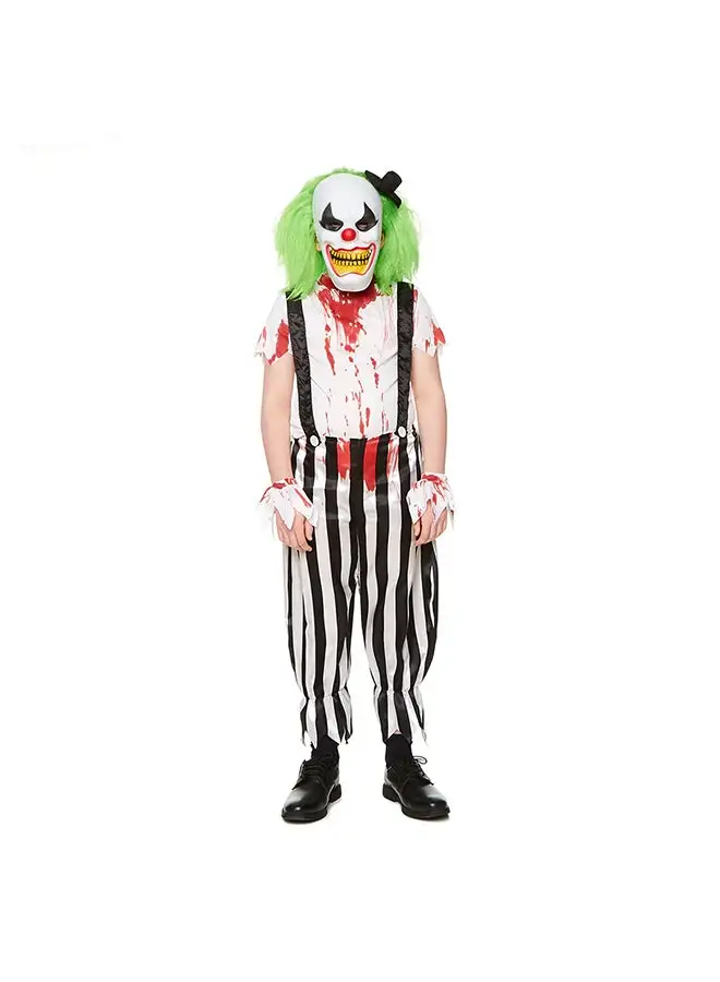 RUBIE'S Scary Evil Clown Kids Halloween Costume-84554-L-7-8Y-Multicolour
