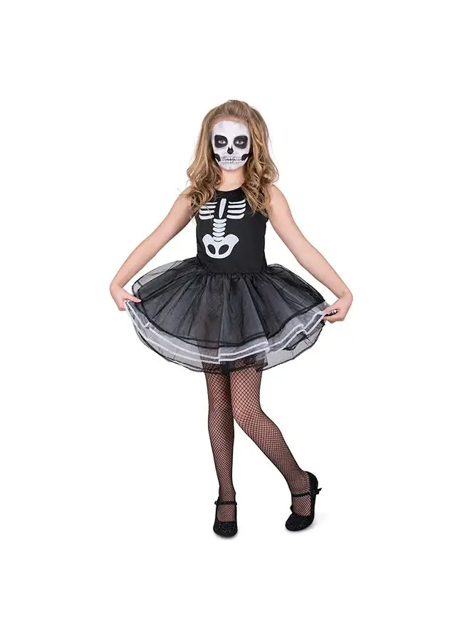 RUBIE'S Bones Tutu Dress Kids Halloween Costume-84514-S-3-4Y-Black
