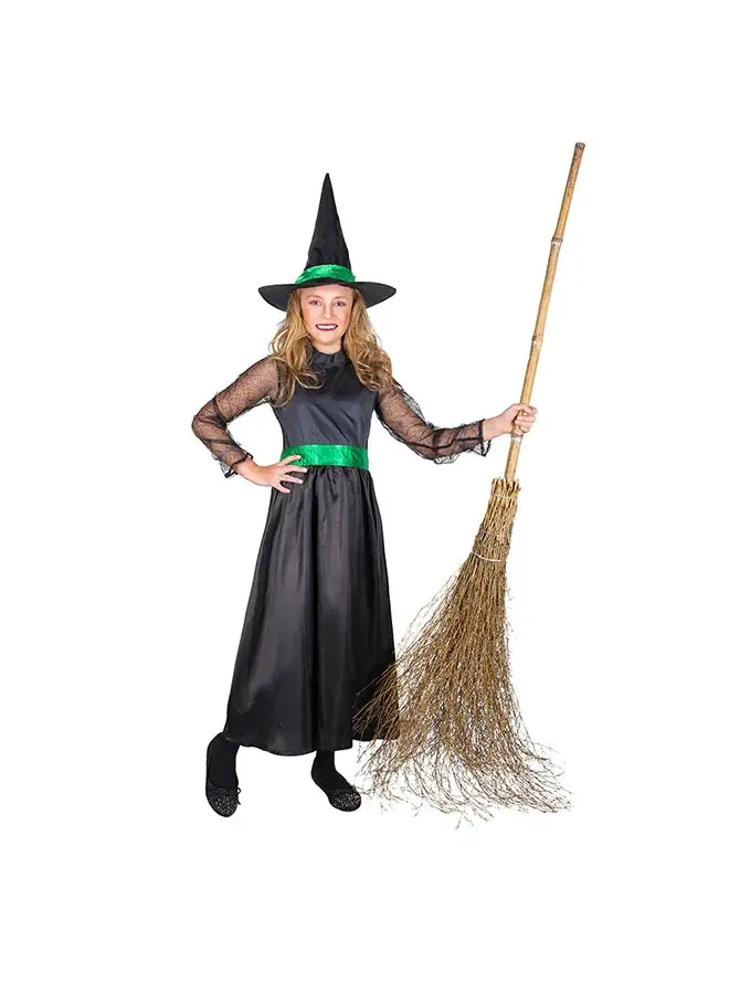 RUBIE'S Witch Long Dress Halloween Child Costumes-84525-S-3-4Y-Black