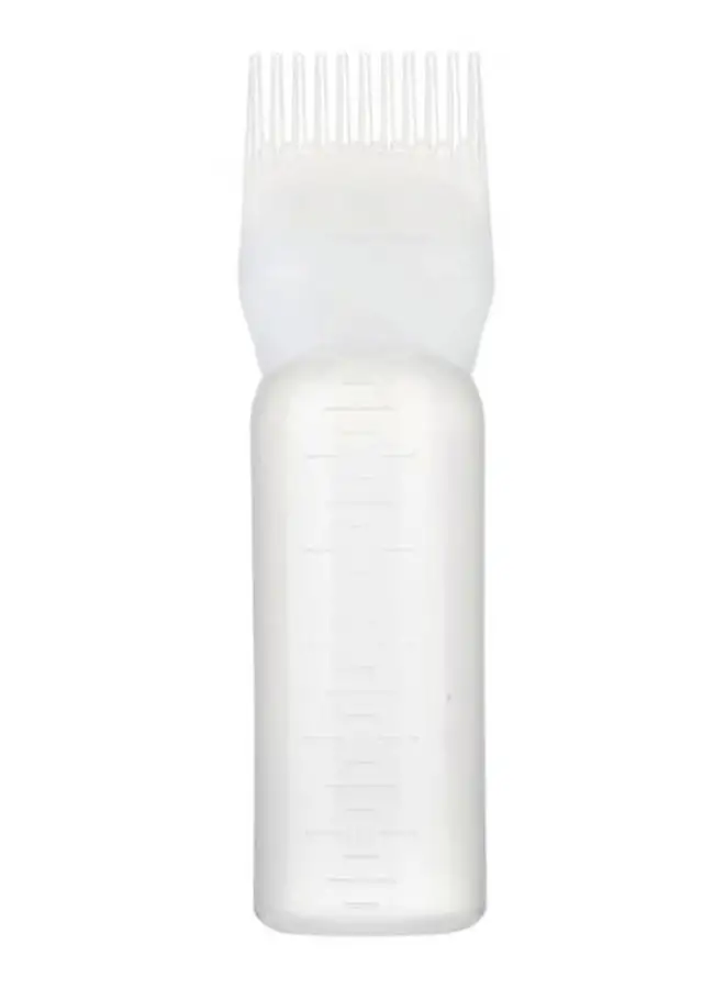 Generic Hair Dye Applicator Bottle With Brush White 17 x 4.5centimeter