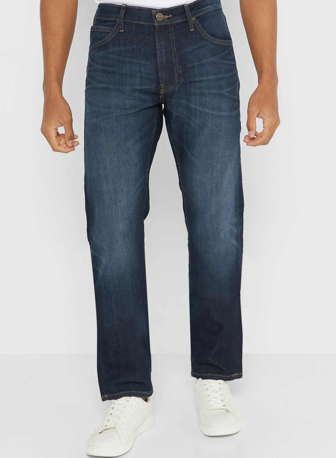 LEE Mid Wash Straight Fit Jeans