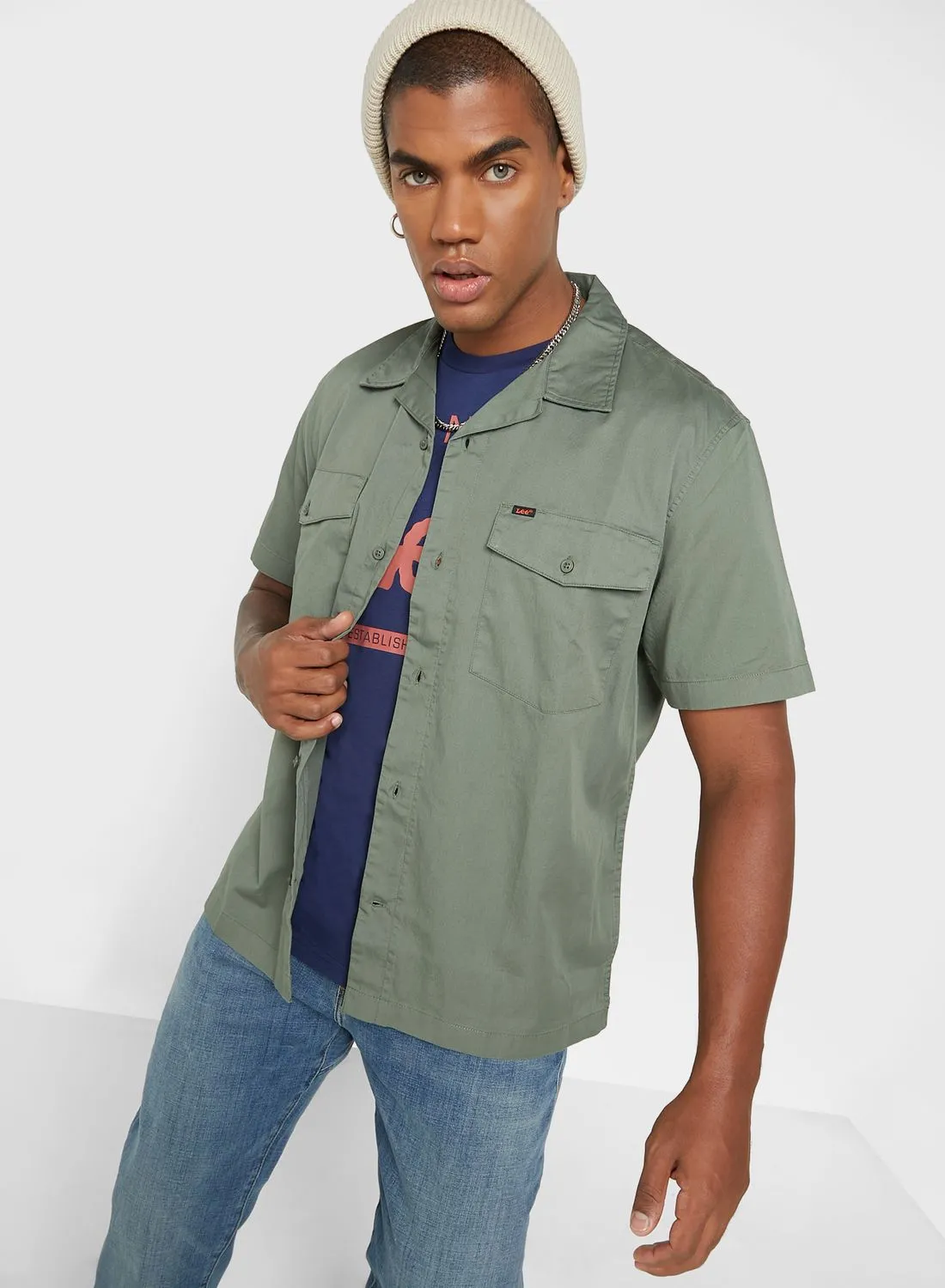 LEE Double Pocket Regular Fit Shirt