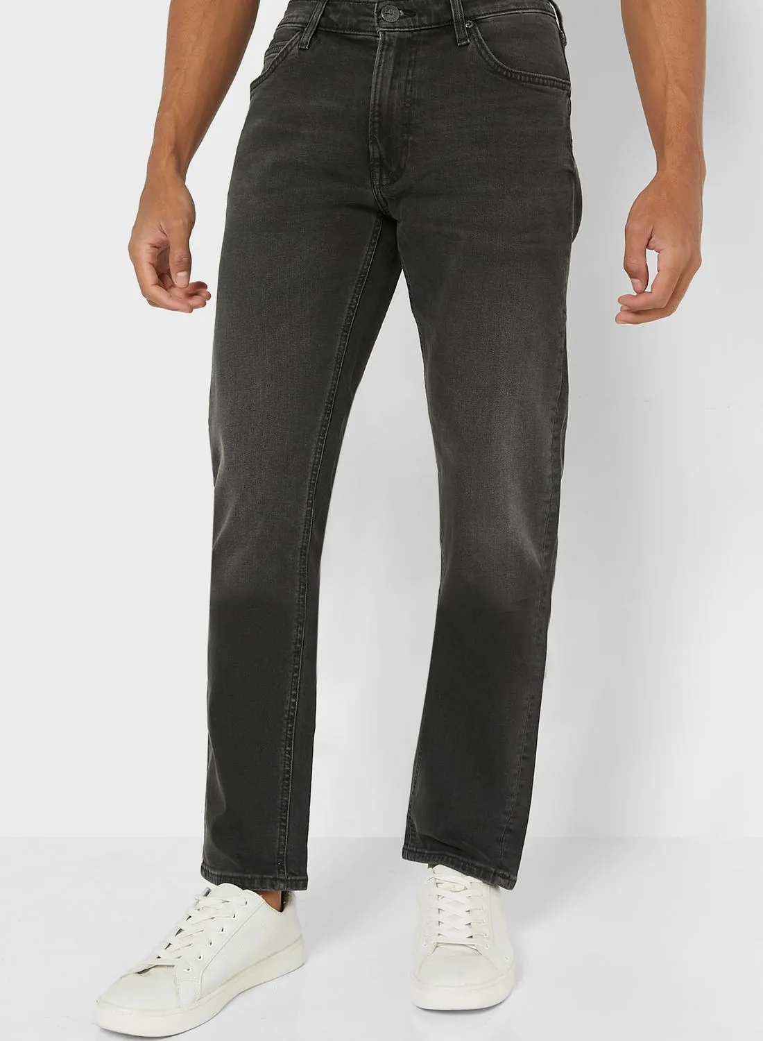 LEE Mid Wash Straight Fit Jeans
