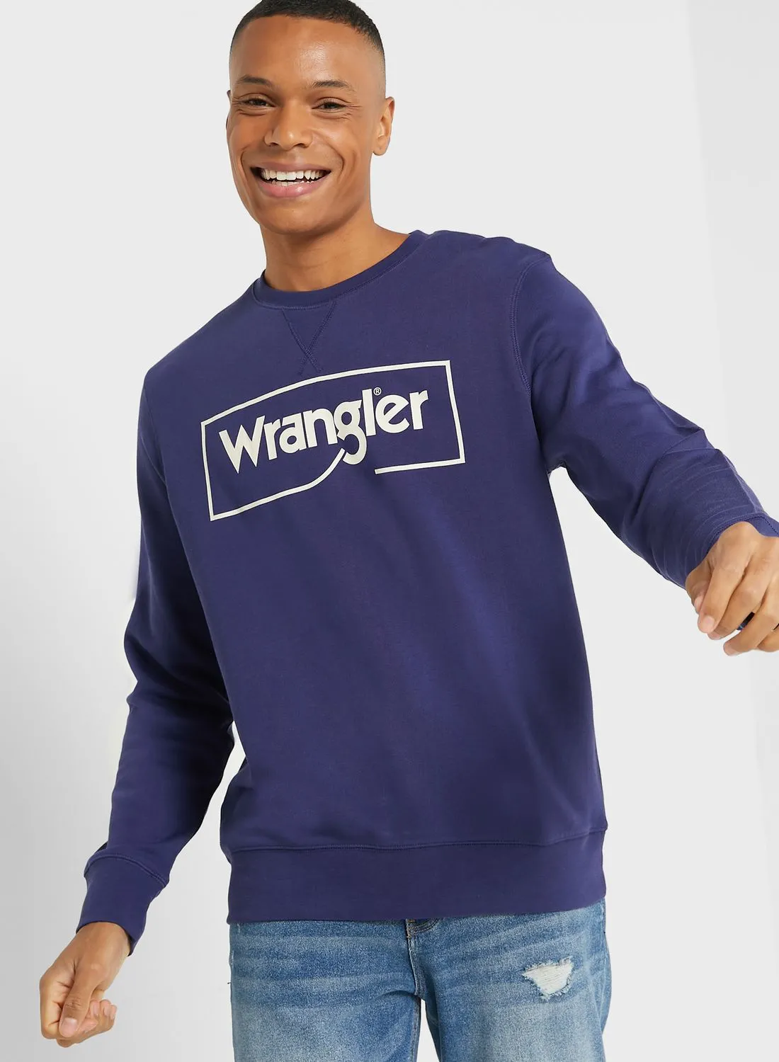 Wrangler Logo Crew Neck Sweatshirt