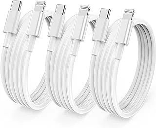 3Pack 3ft iPhone Fast Charger Cable, [Apple MFi Certified] USB C to Lightning Cable, Type C Port Support Quick Apple Charging Cord for iPhone 14 Pro/14/13 Pro/12 Pro Max/12 Mini/11 Pro/XS/XR/iPad