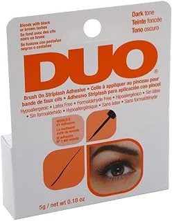 DUO Brush-On Striplash Adhesive Dark Tone (5.3ml, Pack of 2)