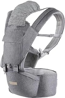 Baby Carrier, Multifunction Baby Carrier Hip Seat (Ergonomic M Position) for 3-36 Month Baby, 6-in-1 Ways to Carry, All Seasons, Adjustable Size, Perfect for Hiking Shopping Travelling