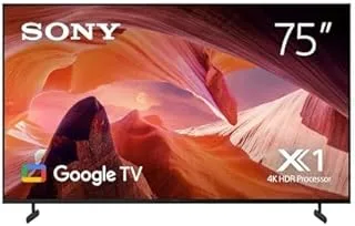 Sony BRAVIA 75 Inch LED TV 4K UHD HDR Smart Google TV - KD-75X80L (2023 Model) with Sony 2.0Ch HT-S100F