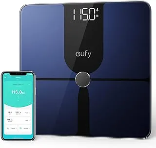 eufy by Anker, Smart Scale P1 with Bluetooth, Body Fat Scale, Wireless Digital Bathroom Scale, 14 Measurements, Weight/Body Fat/BMI, Fitness Body Composition Analysis, Black/White, lbs/kg.
