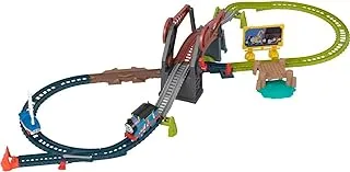 Thomas & Friends Bridge Lift Thomas & Skiff Train Set with Motorized Engine and Toy Boat for Preschool Kids Ages 3 Years and up