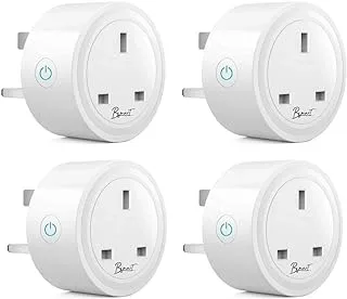20 Amper Smart Wi-Fi Plug, 4 Packs Works With Amazon Alexa & Google Home, Mini Smart Plug With APP Control & Voice Control & Has timer Function, No Hub Required UK Plug 20 Amper (3)