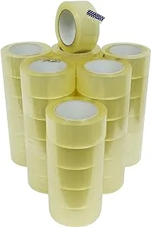 WOD CST18RA Clear Packing Tape - 2 inch x 55 Yards Per Roll (36-Rolls) - Your Thin Industrial Grade Aggressive Adhesive Shipping Box Packaging Tape for Moving, Office, Carton Sealing & Storage