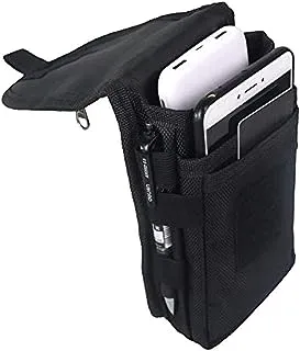Large Smartphone Pouch, Cell Phone Pouch, Tactical Phone Holster, Multi-Purpose Tool Holder, Tactical Carrying Case Belt Loop Pouch Men’s Waist Pocket for Hiking, Camping, Barbeque, Rescue Essential