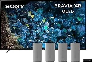 تلفزيون Sony BRAVIA XR 55 بوصة OLED TV 4K UHD HDR Smart Google TV HDMI 2.1 لجهاز Playstation 5 - XR-55A80L (موديل 2023) مع Sony 7.1.4Ch HT-A9