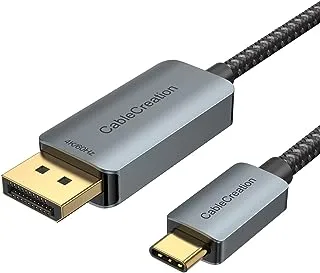 CableCreation USB C to DP Cable 6 Feet 4K@60Hz, USB C to DisplayPort Cable, Thunderbolt 3/4 Compatible for MacBook Pro/Air, iMac, iPad Pro, XPS, Galaxy S23 Ultra/S22, 1.8M/72Inch