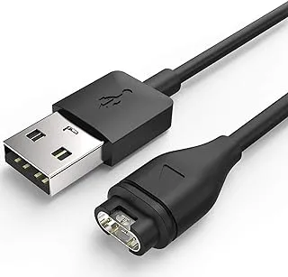 شاحن USB بديل لساعة T Tersely بطول 1 متر لـ Garmin Vivoactive 3 4 4S، Fenix ​​7 7X 6 6S Pro 5 5X Plus، Forerunner 955 935 945، Vivomove 3 3S، Vivosport، Venu sq/Instinct 2 2S