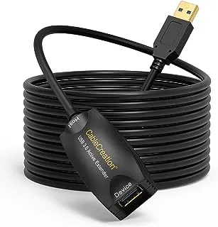 CableCreation Active USB 3.0 Extension Cable 16.4 FT, USB 3.0 Extender Male to Female Cord with Signal Booster, Compatible with Oculus Quest 2, and Rift Sensor, Steam VR, Gaming PC, Printer, 5 Meters