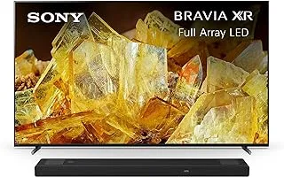 تلفزيون سوني BRAVIA XR 65 بوصة LED 4K UHD HDR ذكي Google TV HDMI 2.1 لجهاز Playstation 5 - XR-65X90L (موديل 2023) مع Sony 5.1.2Ch HT-A5000