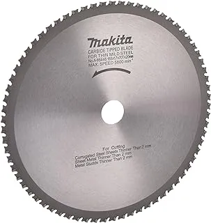 Makita A-86446 70 Thread Circular SAW Corrugated Blade for Metal, 185 mm x 20 mm Size, Silver