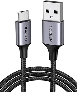 UGREEN Type C Cable 3M USB C Cable Nylon Braided Fast Charging USB Cord Charger Wire for Samsung Galaxy S21, Note 20, M52, A13, A23, A53, MacBook Pro, Nintendo Switch, Huawei, GoPro Hero 7,PS5, etc