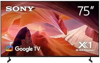 تلفزيون سوني BRAVIA 75 بوصة LED 4K UHD HDR ذكي Google TV - KD-75X80L (موديل 2023) مع سوني 5.1Ch HT-S40R