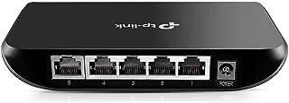 TP-Link 5 Port Gigabit Ethernet Network Switch | Plug and Play | Desktop or Wall-Mount | Plastic Case Ethernet Splitter | Fanless | Traffic Optimization | Unmanaged (TL-SG1005D),Black