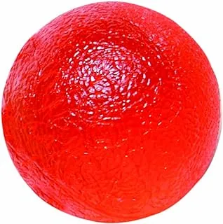 Cando 10-1492 Red Circular Hand Exercise Ball, Light Resistance, Standard