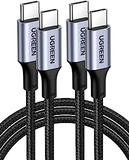 UGREEN USB C Cable 2M 2Pack, Braided 100W Power Delivery PD Fast charge Cable USB C to USB C for iPhone 15 Pro/15 Pro Max/15/15 Plus, iPad mini 6, MacBook Pro/Air, iPad Pro, Samsung S23+, Huawei P60