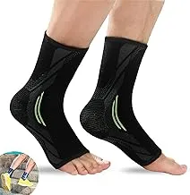 Arabest Ankle Brace, 1 Pair Plantar Fasciitis Sock Reduce Swelling, Ankle Support Brace, Ankle Brace Compression for Sprained Ankle, Injury Recovery, Joint Pain, Achilles Tendonitis Support (Large)