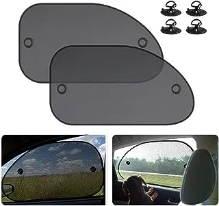 Car Window Sunshades, Side Window Sunshades, Cling Sunshade, for Car Windows, Sun, Glare, and UV Rays Protection for Your Child - Baby Side Window Car Sun Shades, 2 Pack (Universal)