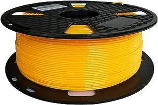 خيوط PETG صفراء 1.75 مم 1 كجم خيوط طابعة ثلاثية الأبعاد 2.2 رطل بكرة طباعة ثلاثية الأبعاد CC3D تناسب معظم طابعات FDM ثلاثية الأبعاد لون أصفر