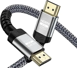 كابلات HDMI 4K من سونيسونيك بطول 1 متر | كابل HDMI 2.0 فائق السرعة 18 جيجابت في الثانية و4K عند 60 هرتز HDR ARC HDCP2.2 سلك HDMI مجدول إيثرنت | لشاشة التلفاز UHD للكمبيوتر المحمول Xbox PS4/PS5 إلخ