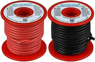 BNTECHGO 14 Gauge Flexible Silicone Wire 40 ft Red and 40 ft Black 200 deg C 600V Tinned Copper Wire