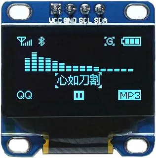 وحدة عرض OLED DIYmall 0.96 بوصة 0.96 بوصة I2C IIC Serial 128X64 OLED وحدة عرض SSD1306 سائق لـ Arduino 51 MSP420 STIM32 SCR Raspberry PI (قطعة واحدة × أزرق)