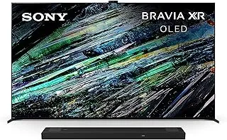 Sony BRAVIA 77 Inch QD-OLED TV 4K UHD HDR Master Series Bravia Core with Smart Google TV HDMI 2.1 and Exclusive Features for The Playstation 5 - XR-77A95L (2023 Model) with Sony 5.1.2Ch HT-A5000