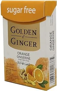 أقراص الزنجبيل الذهبية بنكهة البرتقال - بدون سكر