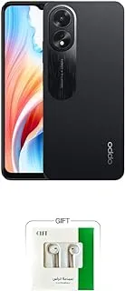 OPPO A38 4G Dual SIM Mobile Phone Android 4GB RAM 128GB ROM 33W Supervooc With Gift Headest- KSA Version Glowing Black