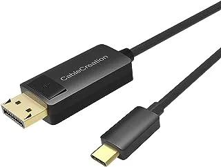 USB C to DisplayPort Cable 6FT [4K@60Hz, 2K@165Hz, 2K@144Hz], CableCreation USB Type C to DP 1.2 Cord Thunderbolt 3/4 Compatible for MacBook Pro/Air, iMac, iPad Pro 2020, XPS 15/13, Galaxy S20/S10
