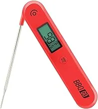 BBQGO Kitchen Cooking Food Candy Thermometer, Digital Instant Read Meat Thermometer with Calibration, Magnet, Foldable Probe, Large Screen, BBQ Grill Thermometer (BG-HHIC)
