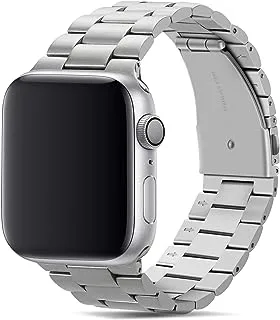 Tasikar Band Compatible with Apple Watch Band 45mm 44mm 42mm 41mm 40mm 38mm Premium Stainless Steel Metal Replacement Strap Compatible with Apple Watch Series 7 6 5 4 3 2 1, SE