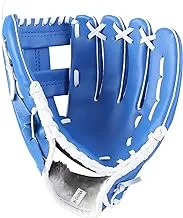 Sports Softball Glove, Left Handed Thickening Pitcher Softball Gloves Baseball Glove for Kids Youth Adult, Right Hand Throw