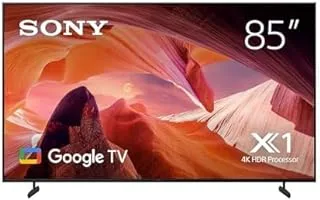 Sony BRAVIA 85 Inch LED TV 4K UHD HDR Smart Google TV - KD-85X80L (2023 Model) with Sony 3.1Ch HT-A3000 + Free RS3S